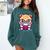 Adorable Book Lover Persian Cat With Reading Glasses Cute Comfort Colors Sweatshirt Chalky Mint