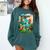 Aqua In The Skies Frutiger Aero Comfort Colors Sweatshirt Chalky Mint