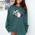 Asexual Book Lover LGBT Reading Pride Ace Flag Daisy Comfort Colors Sweatshirt Chalky Mint
