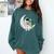Astronaut Reading Book To Alien Moon Space Book Lover Men Comfort Colors Sweatshirt Chalky Mint