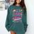 Back To-The 80 s Christmas Retro Cassette Boombox Nostalgia Comfort Colors Sweatshirt Chalky Mint