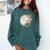 Barely Tolerable Book Lover Bookish Floral Bookworm Comfort Colors Sweatshirt Chalky Mint