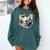 Bigfoot With Alien Reading A Book Bigfoot And UFO Comfort Colors Sweatshirt Chalky Mint