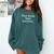 The Book Was Better Distressed Grunge Text Graphic Premium Comfort Colors Sweatshirt Chalky Mint