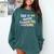 This Is My Book Character Costume Book Lover Groovy Comfort Colors Sweatshirt Chalky Mint