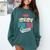 Book Fair Queen Comfort Colors Sweatshirt Chalky Mint