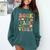 Book Fair Vibes Groovy Retro School Reading Nostalgic Comfort Colors Sweatshirt Chalky Mint
