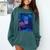 Book Library Bookshelf Armchair Window Pattern Print Comfort Colors Sweatshirt Chalky Mint
