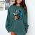 Book Lover Bookworm Reading Books Dragon Sci-Fi Character Comfort Colors Sweatshirt Chalky Mint