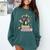 Book Lover Chibi Dragon With Big Red Glasses Bookworm Comfort Colors Sweatshirt Chalky Mint