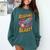 Book Lover Kids And Adults Reading Is a Blast Rocket Ship Comfort Colors Sweatshirt Chalky Mint