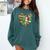Book Lover Librarian Books Heart Valentine Comfort Colors Sweatshirt Chalky Mint