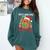 Book Reading Just Waiting For Christmas Gingerbread Comfort Colors Sweatshirt Chalky Mint