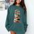 Book Stack With Flowers Reading Lover Bookish Comfort Colors Sweatshirt Chalky Mint
