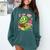 Book Worm Costume World Book Day Cute Kawaii Worm Reading Comfort Colors Sweatshirt Chalky Mint