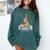 All Booked For Christmas Book Christmas Tree Lights Xmas Comfort Colors Sweatshirt Chalky Mint