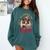 All Booked For Christmas Dragon Comfort Colors Sweatshirt Chalky Mint