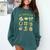 ALL Booked For St Patricks Day Bookish Leprechaun Bookworm Comfort Colors Sweatshirt Chalky Mint