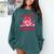 All Booked For Valentines Coquette Bow Book Valentine Day Comfort Colors Sweatshirt Chalky Mint