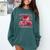All Booked Valentine's Girly Teacher Coquette Love Comfort Colors Sweatshirt Chalky Mint