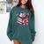 All Booked For Valentine's Teacher Coquette Bow Coffee Book Comfort Colors Sweatshirt Chalky Mint