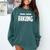 Books Coffee Biking Comfort Colors Sweatshirt Chalky Mint