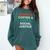 Books Coffee Cats Social Justice Comfort Colors Sweatshirt Chalky Mint