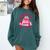 Books Are My Love Language Valentine Book Lover Comfort Colors Sweatshirt Chalky Mint