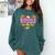 Books Are My Love Language Valentine's Day Reading Lover Comfort Colors Sweatshirt Chalky Mint