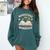 Bookstore Wanderers Retro Women Book Lovers Comfort Colors Sweatshirt Chalky Mint