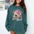 Born To Read Book Forced To Read Emails Skeleton Comfort Colors Sweatshirt Chalky Mint