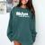 Brooklyn Public Library NY New York Neighborhood Book Lover Comfort Colors Sweatshirt Chalky Mint