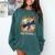 Buffering Glitched CD On Fire 2000s Nostalgia Comfort Colors Sweatshirt Chalky Mint