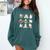 Cat Reading Book Funny Christmas Cat Book Lover Librarian Men Women Kids Comfort Colors Sweatshirt Chalky Mint