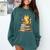Cat Reading Books Comfort Colors Sweatshirt Chalky Mint