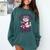 Cat Reading Is My Favorite Sport Retro Book Lover Comfort Colors Sweatshirt Chalky Mint