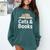 Cats And Books Comfort Colors Sweatshirt Chalky Mint