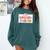 Certified Bookish Baddie Cute Book Lover Comfort Colors Sweatshirt Chalky Mint
