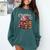 Chapter 67 Floral Book Stack Comfort Colors Sweatshirt Chalky Mint