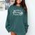 Christmas Book Lover Santa Dashing Through One More Chapter Comfort Colors Sweatshirt Chalky Mint