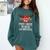 Christmas Matching Most Likely To Read A Book PJS Comfort Colors Sweatshirt Chalky Mint