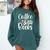 Coffee And Books Comfort Colors Sweatshirt Chalky Mint