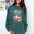 Coffee Cats & Books Cute Cat Book Lover Reading Comfort Colors Sweatshirt Chalky Mint