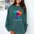 Color Our World Summer Reading 2025 Tree Book Lover Camping Comfort Colors Sweatshirt Chalky Mint