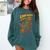 Comic Book Superhero Fall Season Leaf Blower Comfort Colors Sweatshirt Chalky Mint