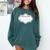 Composition Book Notebook Teacher's Halloween Group Costume Comfort Colors Sweatshirt Chalky Mint