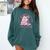 Coquette Aesthetic Bow Buy Me Books & Tell Me I'm Pretty Comfort Colors Sweatshirt Chalky Mint