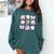 Coquette Bow Book Coffee Valentines Bookish Library Teacher Comfort Colors Sweatshirt Chalky Mint