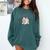 Coquette Bow Book Lover Bookish Coquette Aesthetic Reading Comfort Colors Sweatshirt Chalky Mint