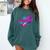 Cowabunga Retro 80s 90s Nostalgia Slang Neon Grunge Art Comfort Colors Sweatshirt Chalky Mint